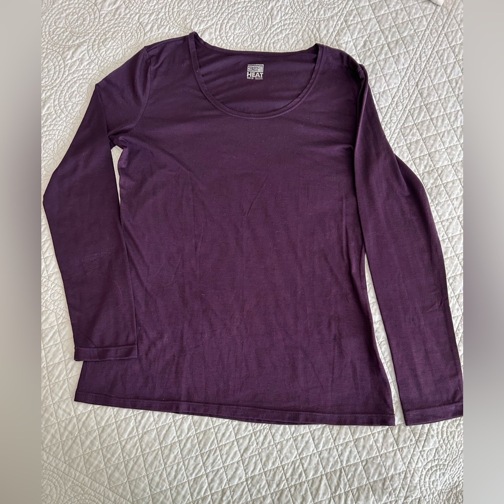 32° HEAT Weatherproof Burgundy Long Sleeve Tee